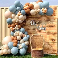 Kit Balão Bexiga Azul + Bege Chá Revelação Arco