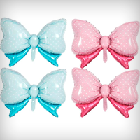 Balões de lacre jumbo para chá de bebê, 4 und (azul + rosa)