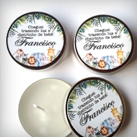 Velas aromáticas para chá revelação