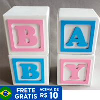 Kit 4 cubos baby 10 x 10 MDF
