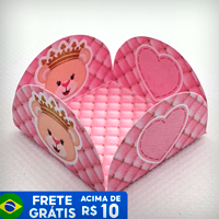 50 FORMINHAS URSA PRINCESA / URSO PRINCIPE PARA CONFEITARIA DOCES FESTA ANIVERSÁRIO CHÁ DE BEBÊ