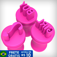 Kit Carimbo Para Brigadeiro Confeitaria Molde Festa CHÁ REVELAÇÃO Gênero Girl Boy