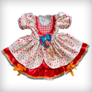 Vestido Caipira festa Junina Infantil Papilloo