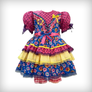 Vestido Festa Junina Infantil - São João - Caipira - 648 - BAMBOLÊ FANTASIAS