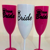 Kit 10 Tacas Team Bride + 1 Bride / Despedida Solteira