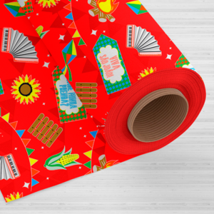 Kit 4 toalhas de mesa para festa junina 70x70