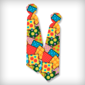 Gravata Infantil Retalho Junino - Kit 12 Unidades