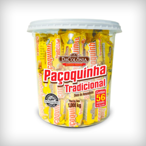 Dacolonia - Paçoca Rolha Tradicional, Balde 56 unidades