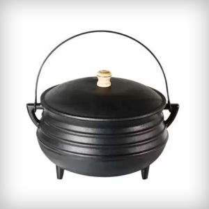 Caldeirão Hallowen Bruxa C/ Tampa Panela Ferro Fundido 1.5 L - Santana